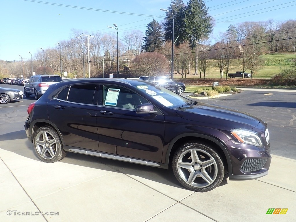 2015 GLA 250 4Matic - Northern Lights Violet Metallic / Black photo #7