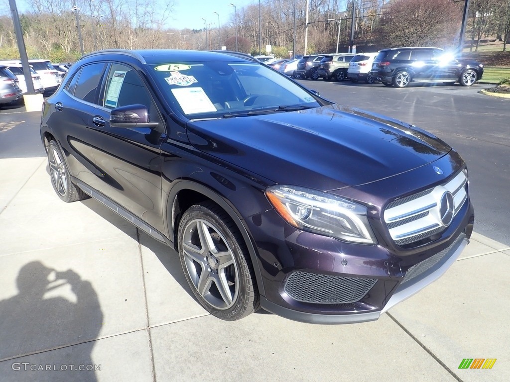 2015 GLA 250 4Matic - Northern Lights Violet Metallic / Black photo #8