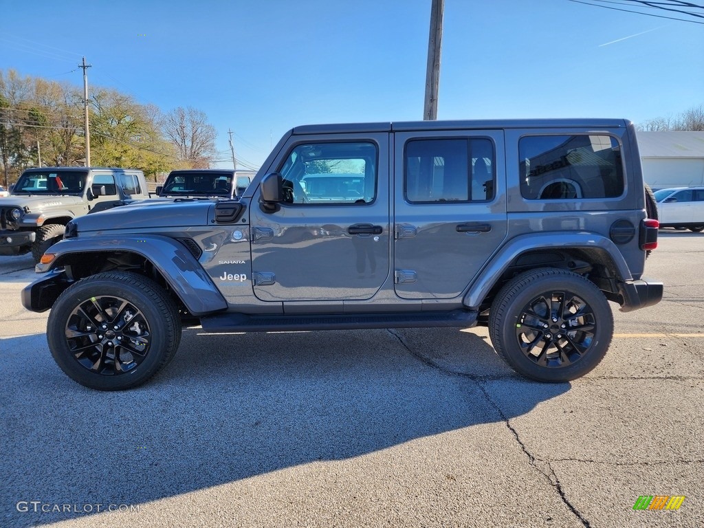 2023 Wrangler Unlimited Sahara 4XE Hybrid - Sting-Gray / Black photo #9