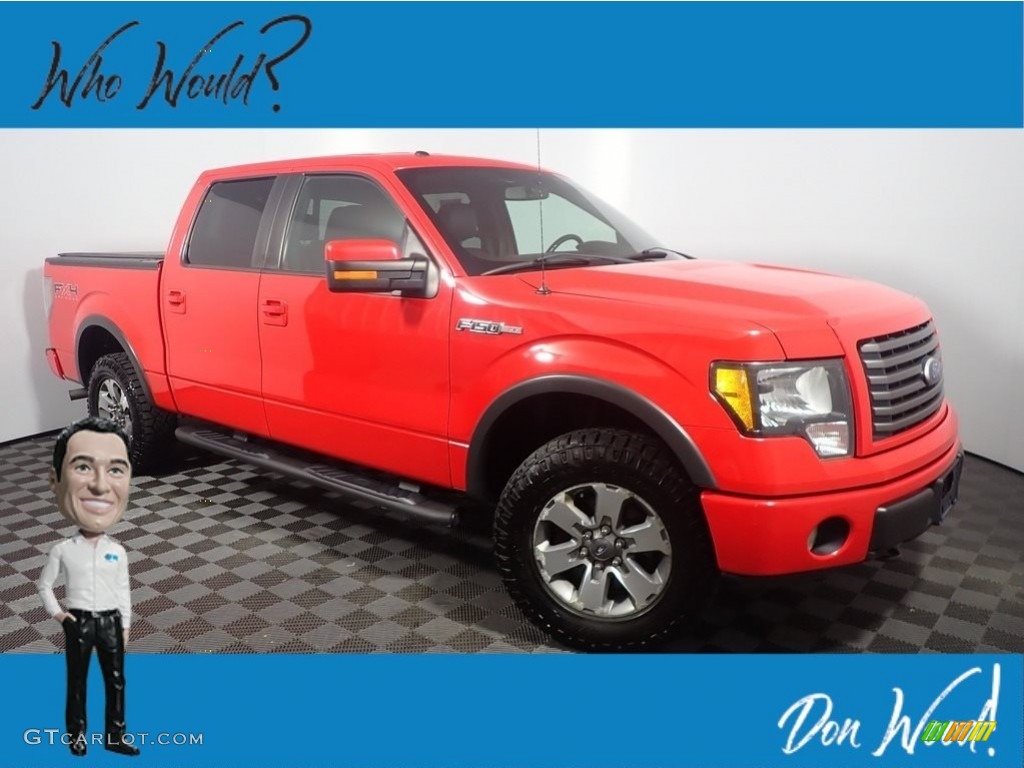 2011 F150 FX4 SuperCab 4x4 - Race Red / Black photo #1
