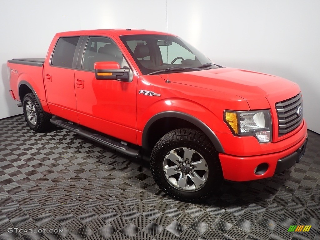 2011 F150 FX4 SuperCab 4x4 - Race Red / Black photo #2