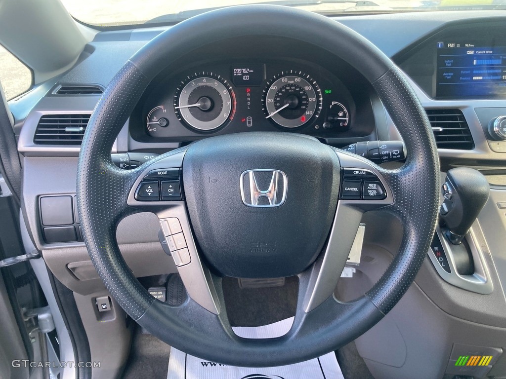 2015 Odyssey LX - Alabaster Silver Metallic / Gray photo #13