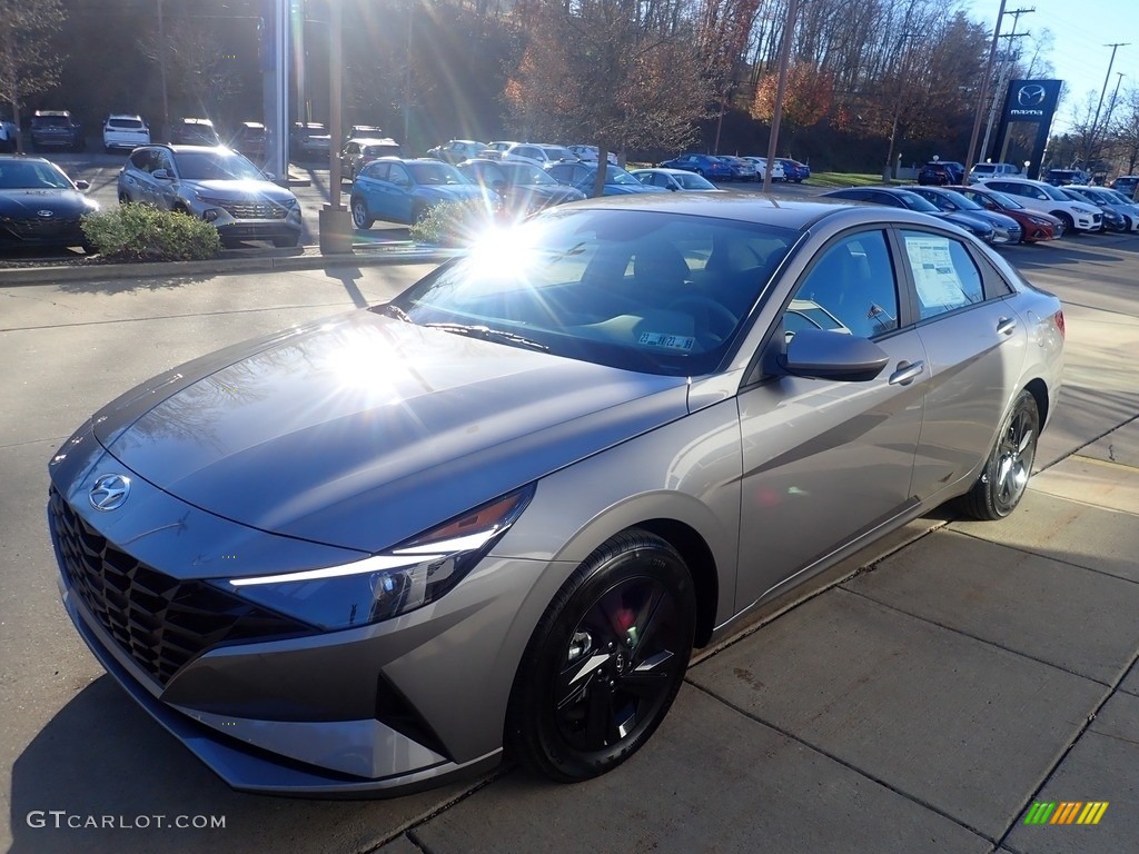 2023 Elantra Blue Hybrid - Fluid Metal / Medium Gray photo #7