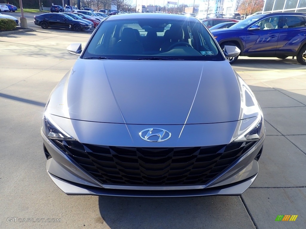 2023 Elantra Blue Hybrid - Fluid Metal / Medium Gray photo #8