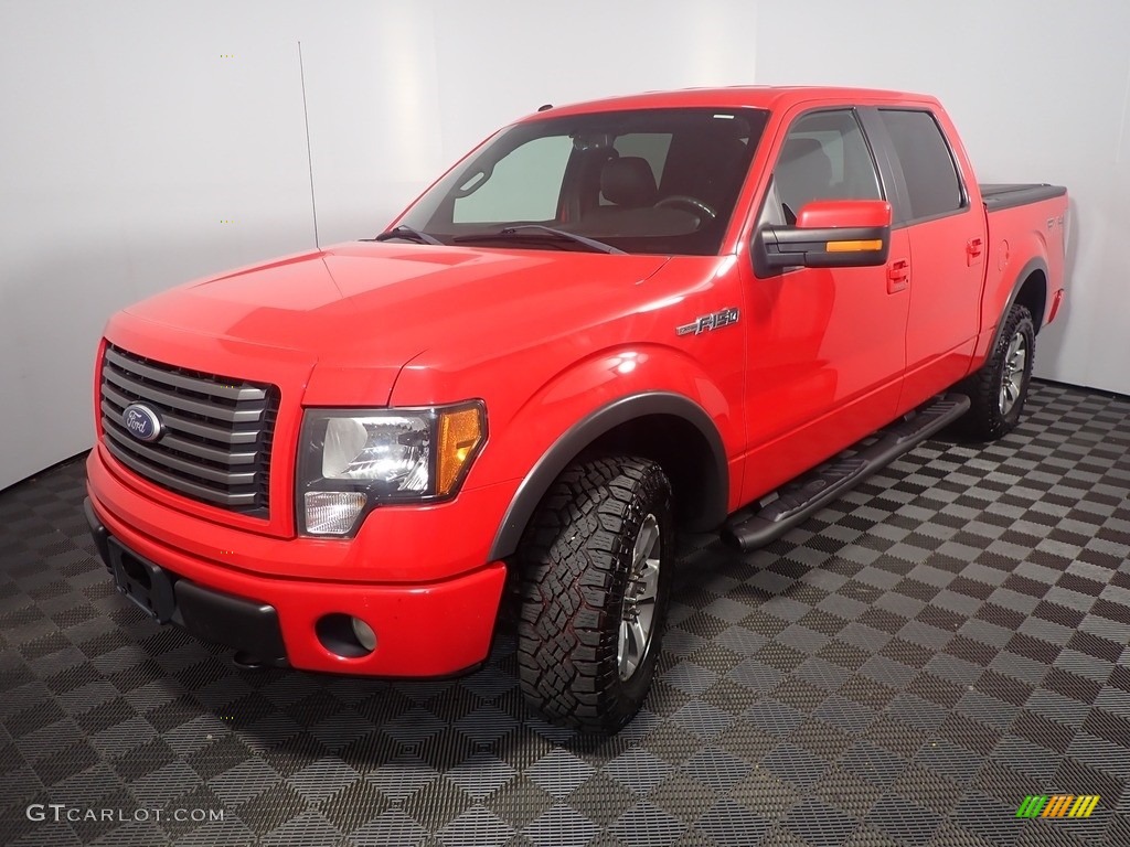 2011 F150 FX4 SuperCab 4x4 - Race Red / Black photo #8