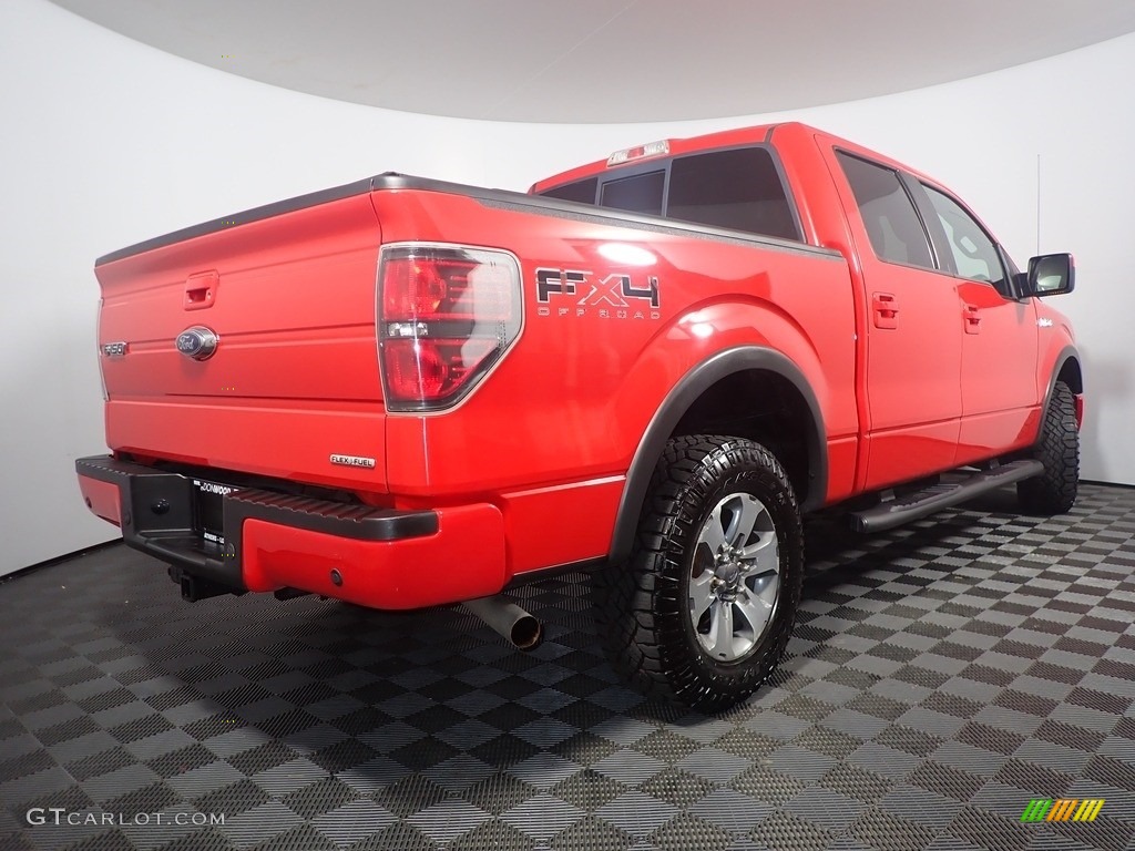 2011 F150 FX4 SuperCab 4x4 - Race Red / Black photo #14