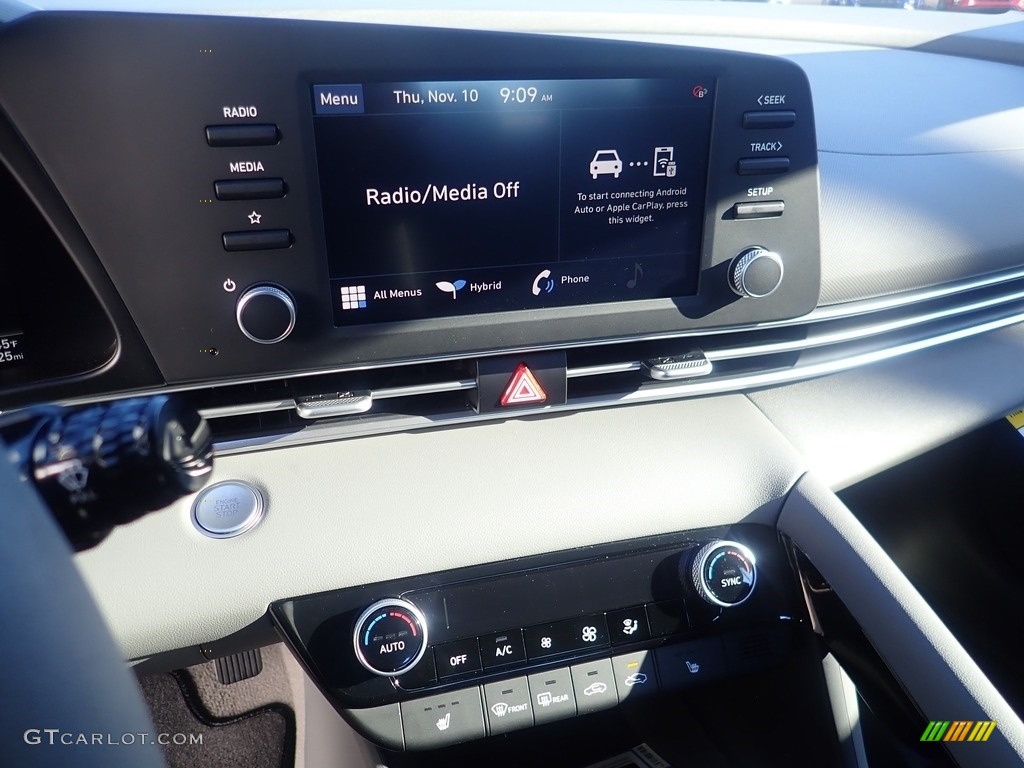 2023 Elantra Blue Hybrid - Fluid Metal / Medium Gray photo #17