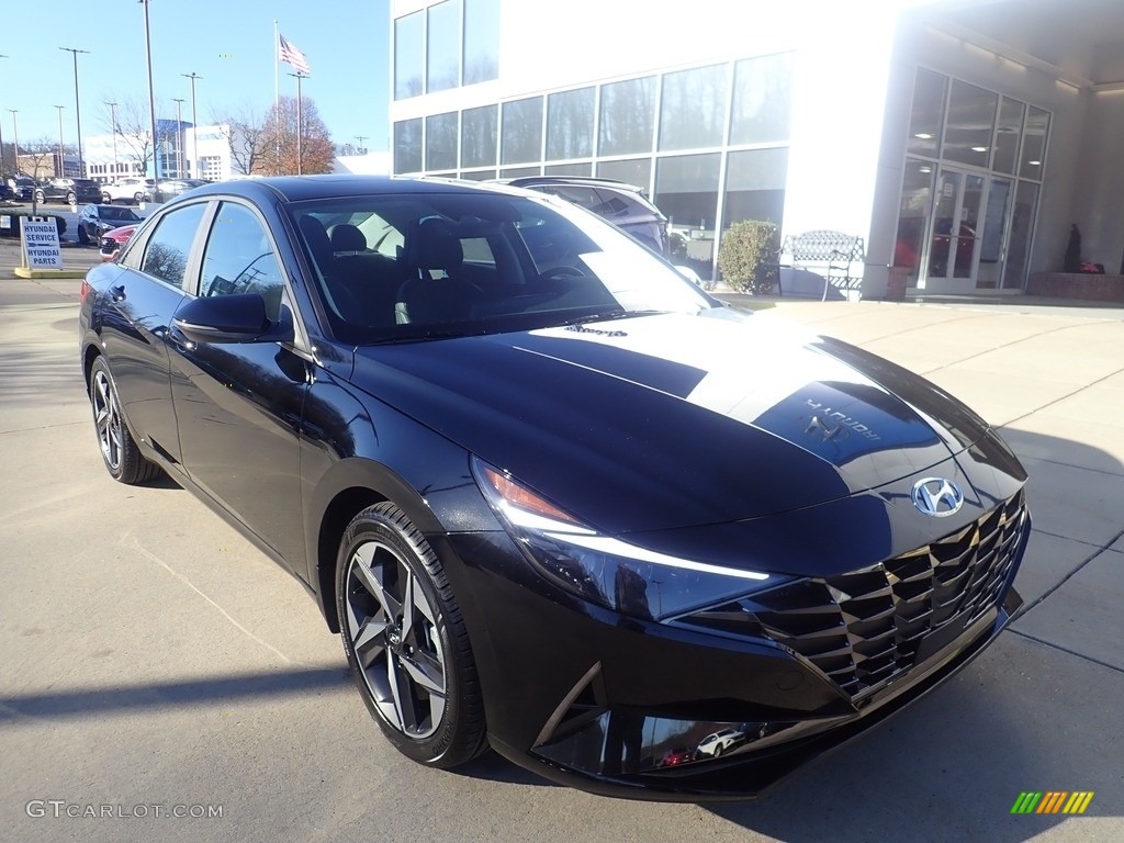 2023 Elantra Limited - Phantom Black / Black photo #8