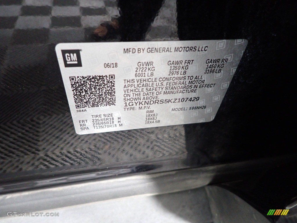 2019 XT5 Luxury AWD - Stellar Black Metallic / Jet Black photo #34