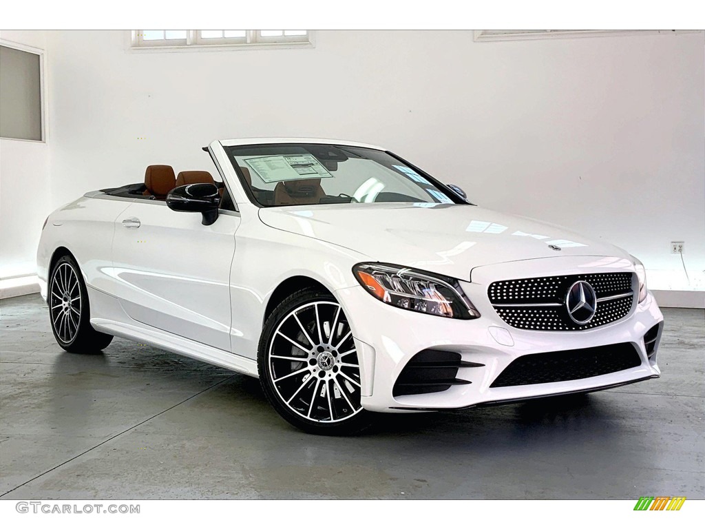 2023 C 300 Cabriolet - Polar White / Saddle Brown photo #12