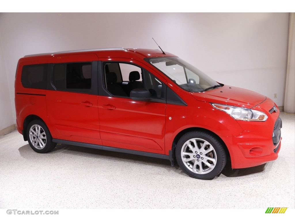2018 Transit Connect XLT Passenger Wagon - Race Red / Charcoal Black photo #1