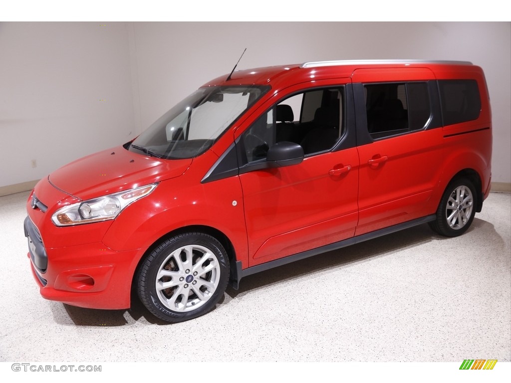 2018 Transit Connect XLT Passenger Wagon - Race Red / Charcoal Black photo #3