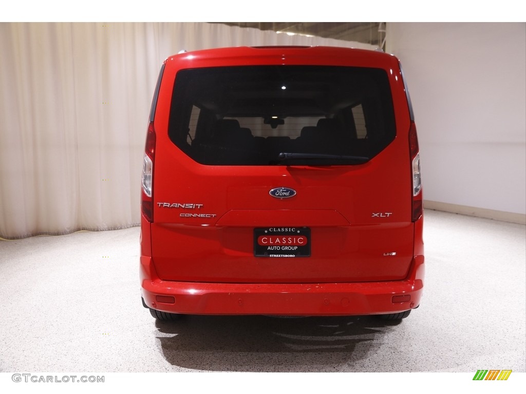 2018 Transit Connect XLT Passenger Wagon - Race Red / Charcoal Black photo #19