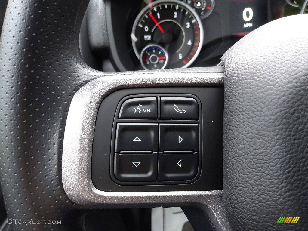 2022 Ram 2500 Tradesman Regular Cab 4x4 Black/Diesel Gray Steering Wheel Photo #145164142