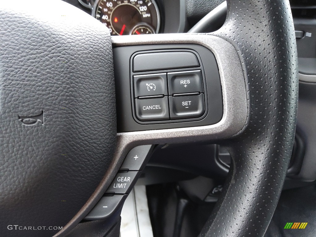 2022 Ram 2500 Tradesman Regular Cab 4x4 Black/Diesel Gray Steering Wheel Photo #145164157