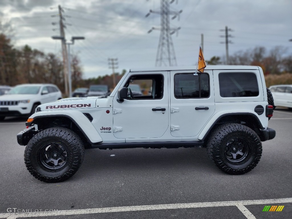Bright White 2022 Jeep Wrangler Unlimited Rubicon 4x4 Exterior Photo #145165750