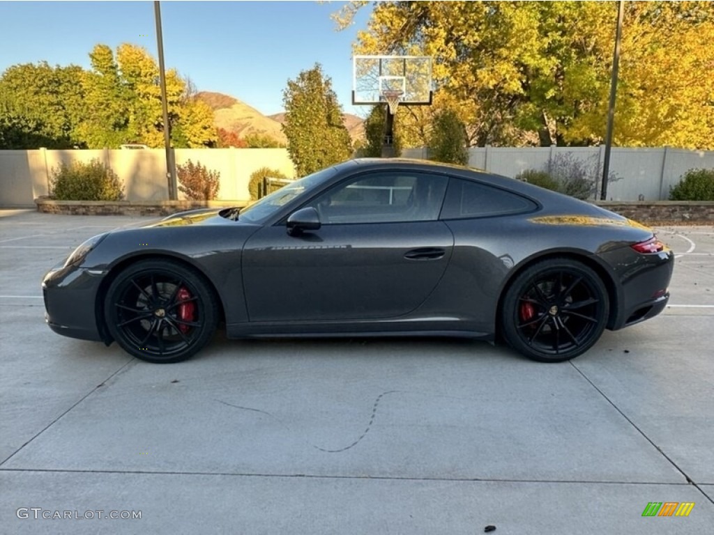 2019 911 Carrera 4S Coupe - Agate Grey Metallic / Black photo #2