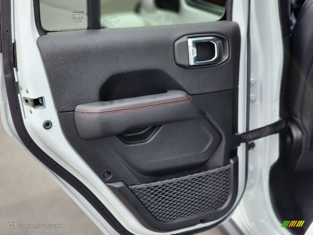 2022 Jeep Wrangler Unlimited Rubicon 4x4 Black Door Panel Photo #145166075