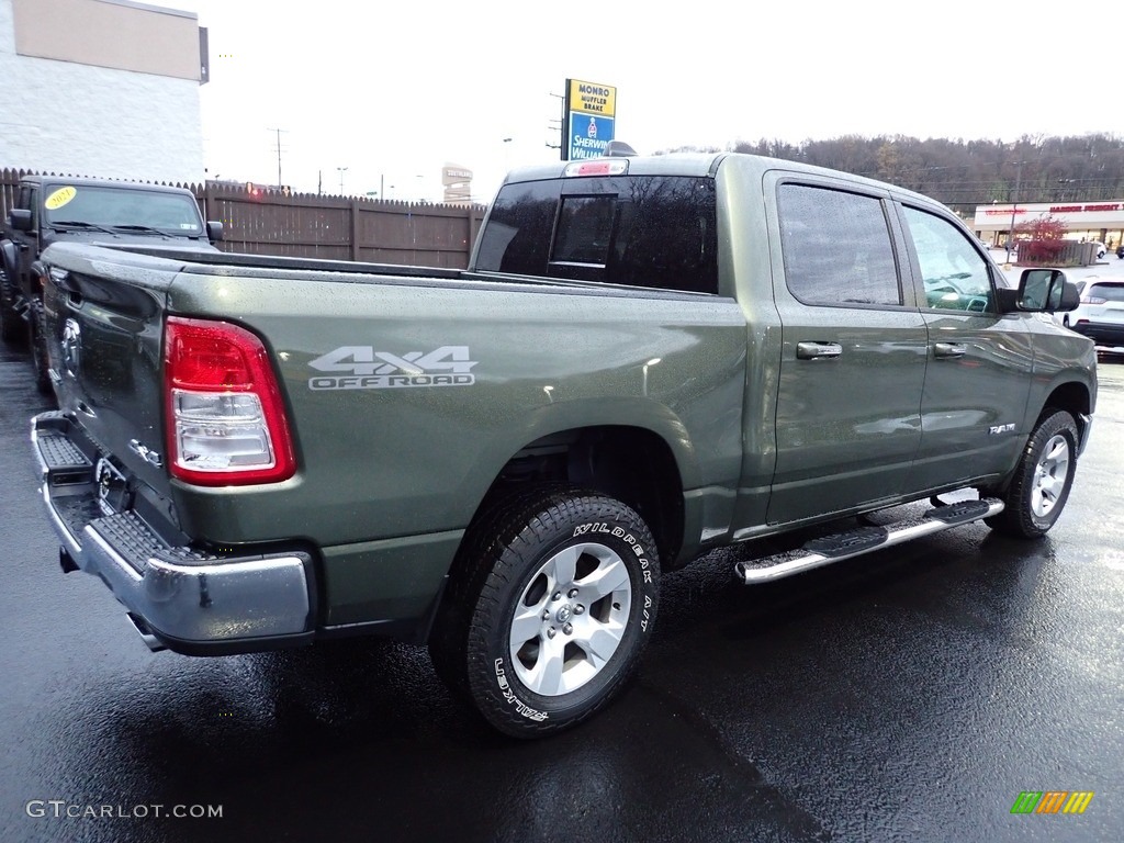 2020 1500 Big Horn Crew Cab 4x4 - Olive Green Pearl / Black/Diesel Gray photo #5