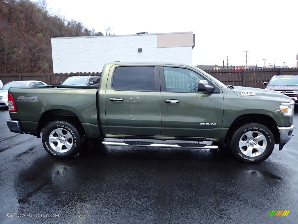 2020 1500 Big Horn Crew Cab 4x4 - Olive Green Pearl / Black/Diesel Gray photo #6