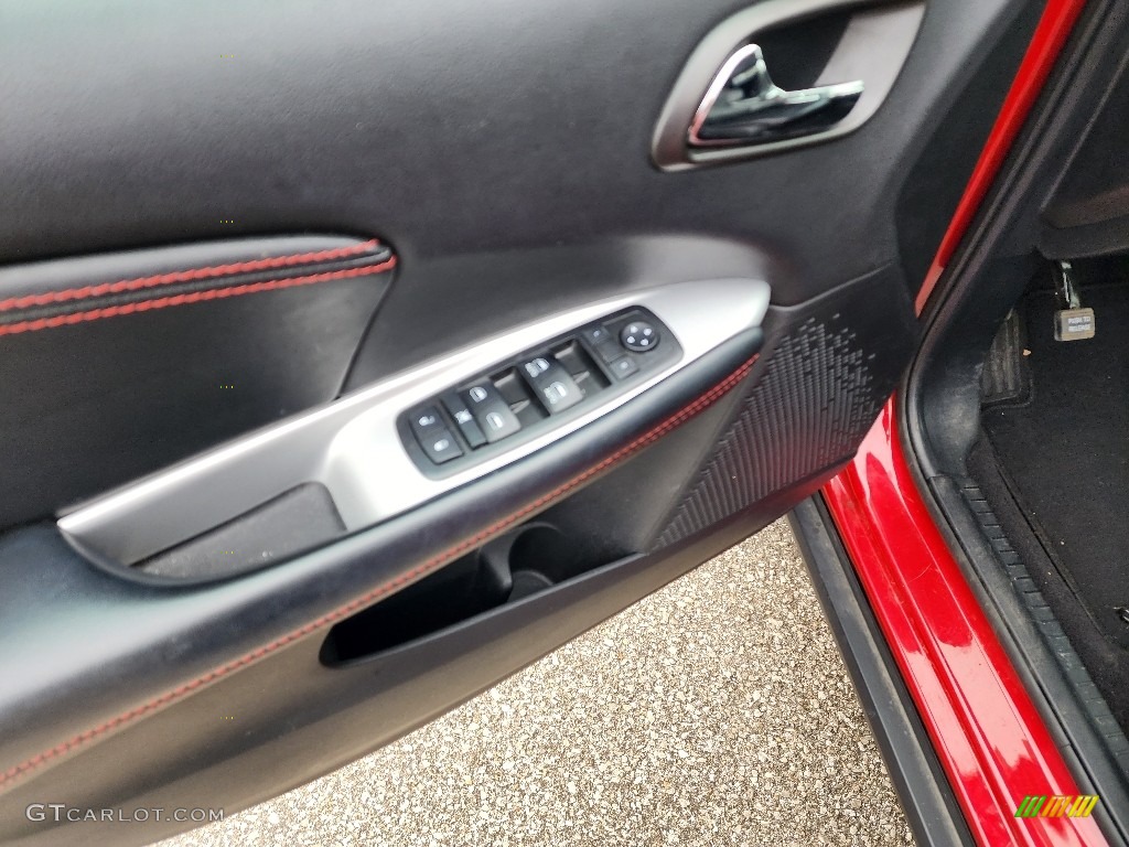 2018 Dodge Journey GT AWD Black/Red Door Panel Photo #145166396