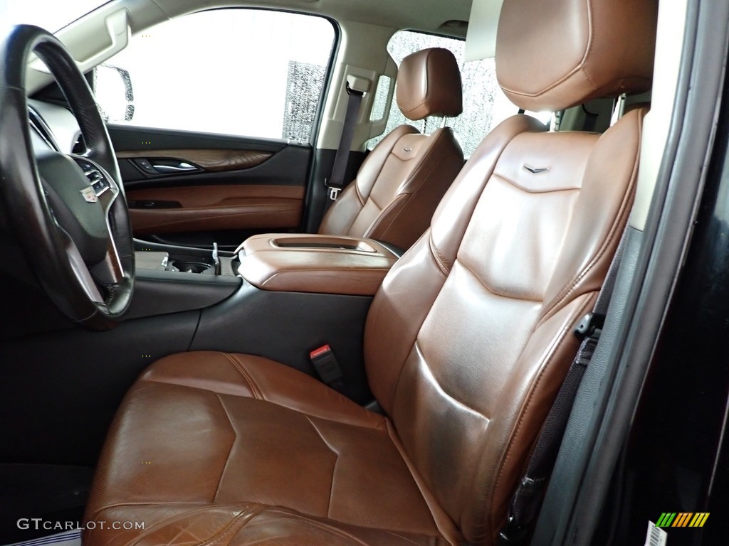 Kona Brown/Jet Black Interior 2015 Cadillac Escalade ESV Premium 4WD Photo #145167125