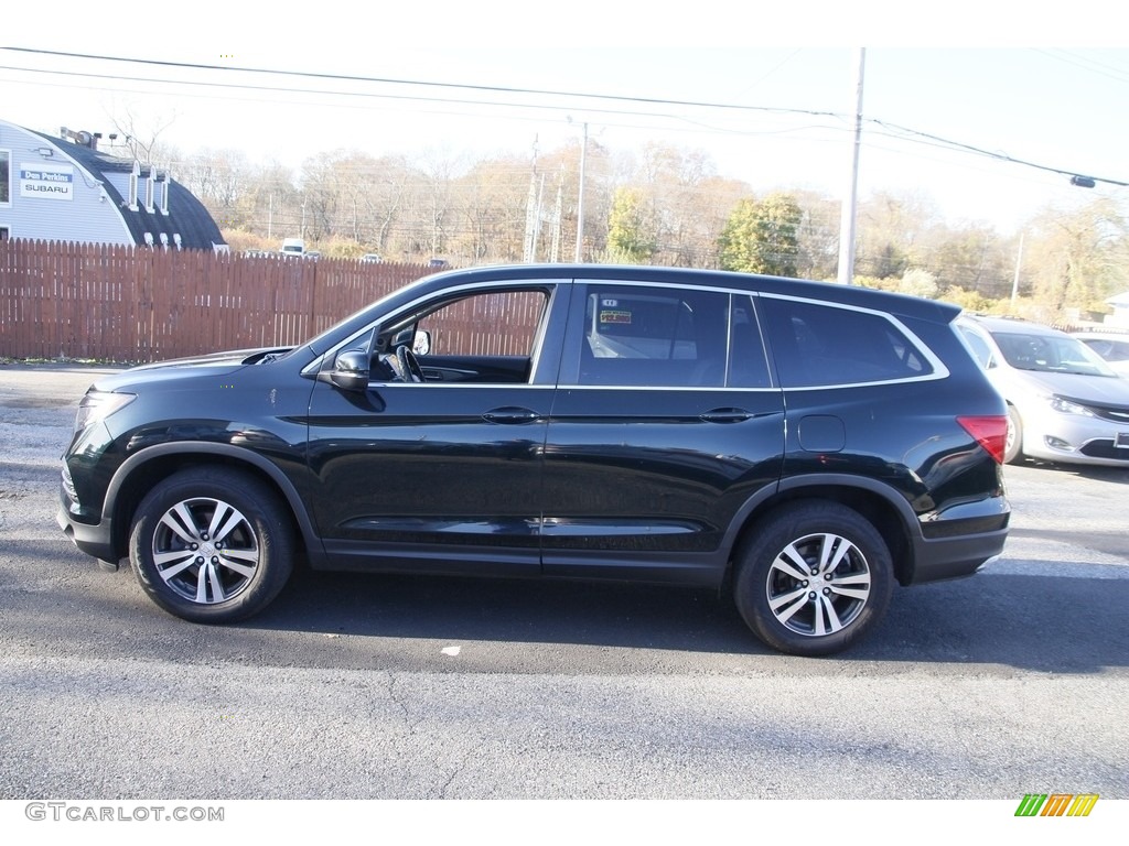 2016 Pilot EX AWD - Black Forest Pearl / Gray photo #8