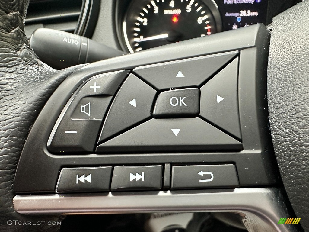 2018 Nissan Rogue SV AWD Charcoal Steering Wheel Photo #145167707