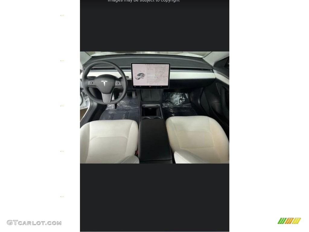 2022 Model 3 Long Range AWD - Pearl White Multi-Coat / White photo #16
