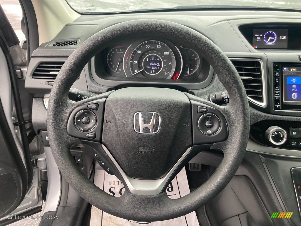 2016 CR-V EX AWD - Alabaster Silver Metallic / Black photo #17