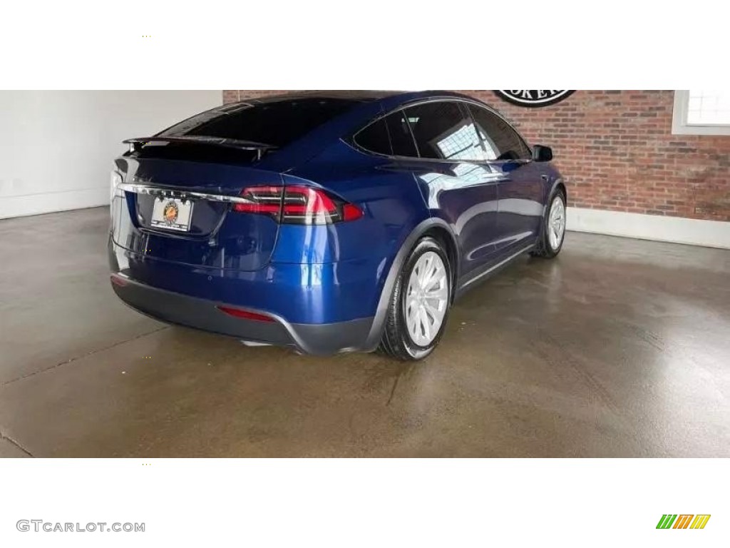 2020 Model X Long Range - Deep Blue Metallic / Cream photo #6