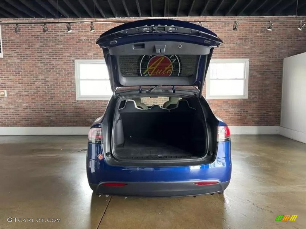 2020 Model X Long Range - Deep Blue Metallic / Cream photo #7