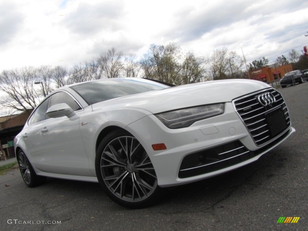 2016 A7 3.0 TFSI Prestige quattro - Glacier White Metallic / Black photo #1