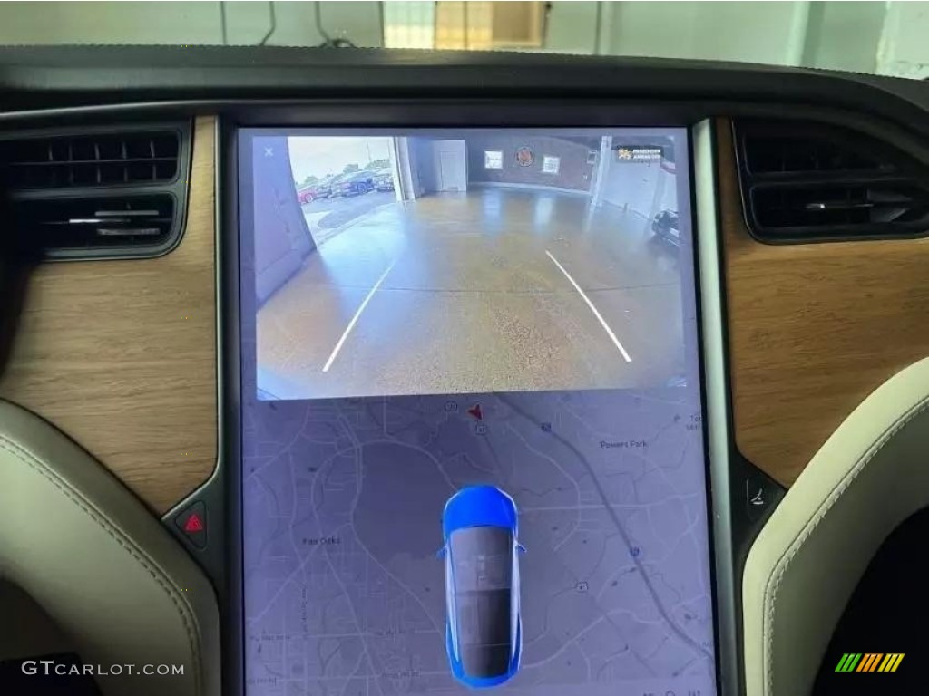 2020 Model X Long Range - Deep Blue Metallic / Cream photo #12