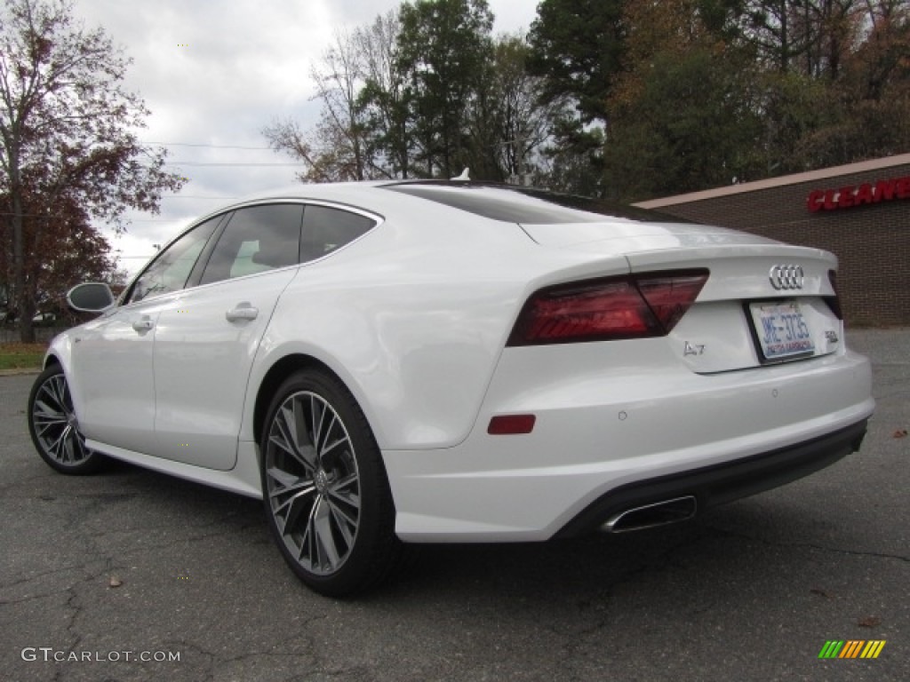 2016 A7 3.0 TFSI Prestige quattro - Glacier White Metallic / Black photo #8