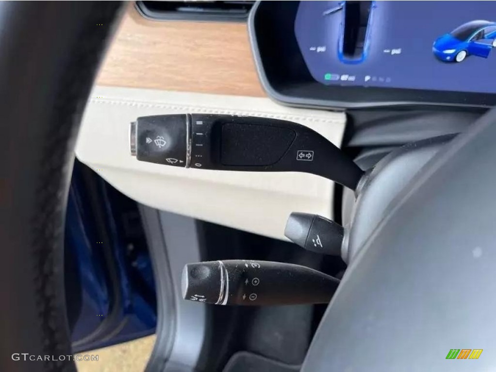2020 Model X Long Range - Deep Blue Metallic / Cream photo #19