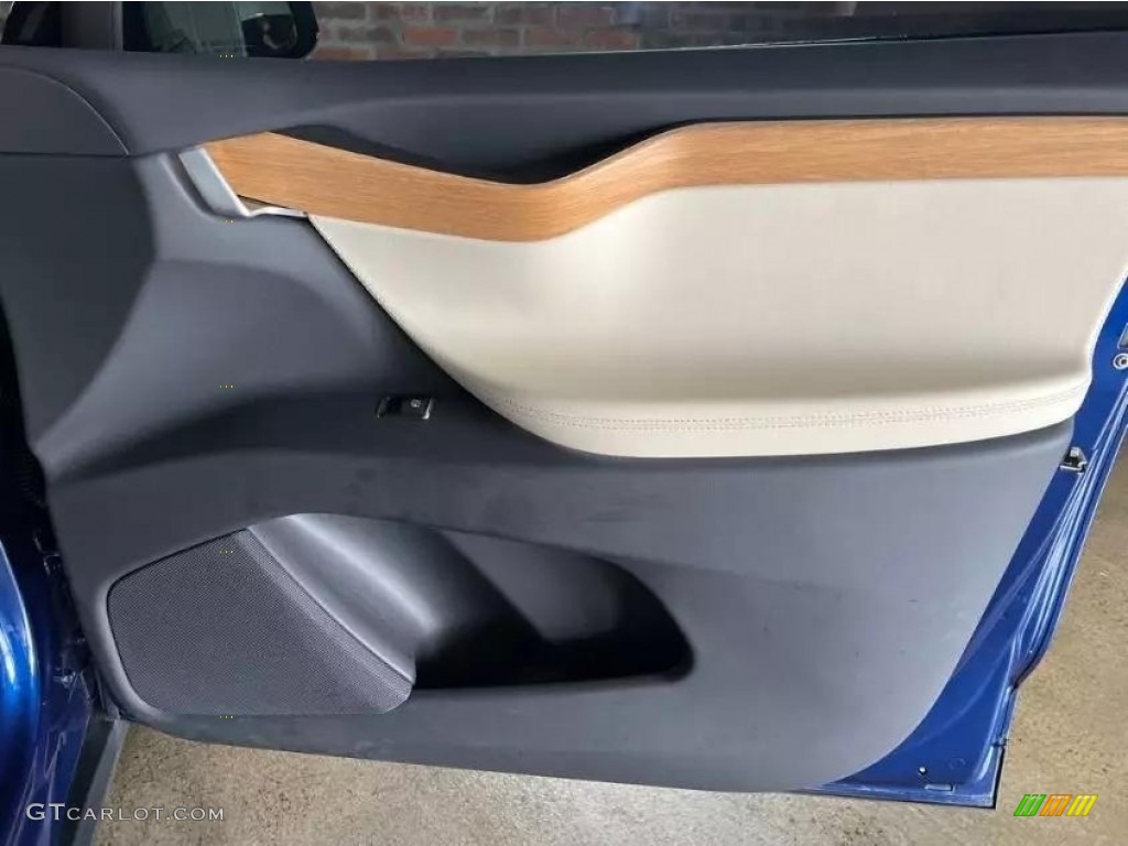 2020 Model X Long Range - Deep Blue Metallic / Cream photo #21