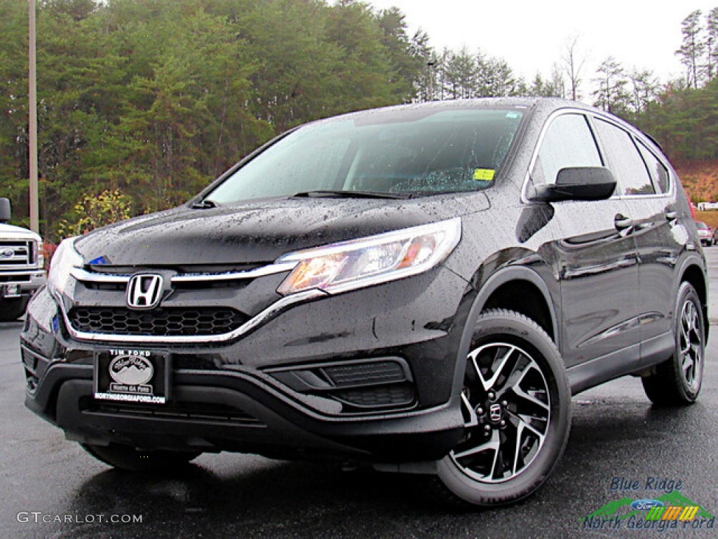 2016 CR-V SE AWD - Crystal Black Pearl / Black photo #1