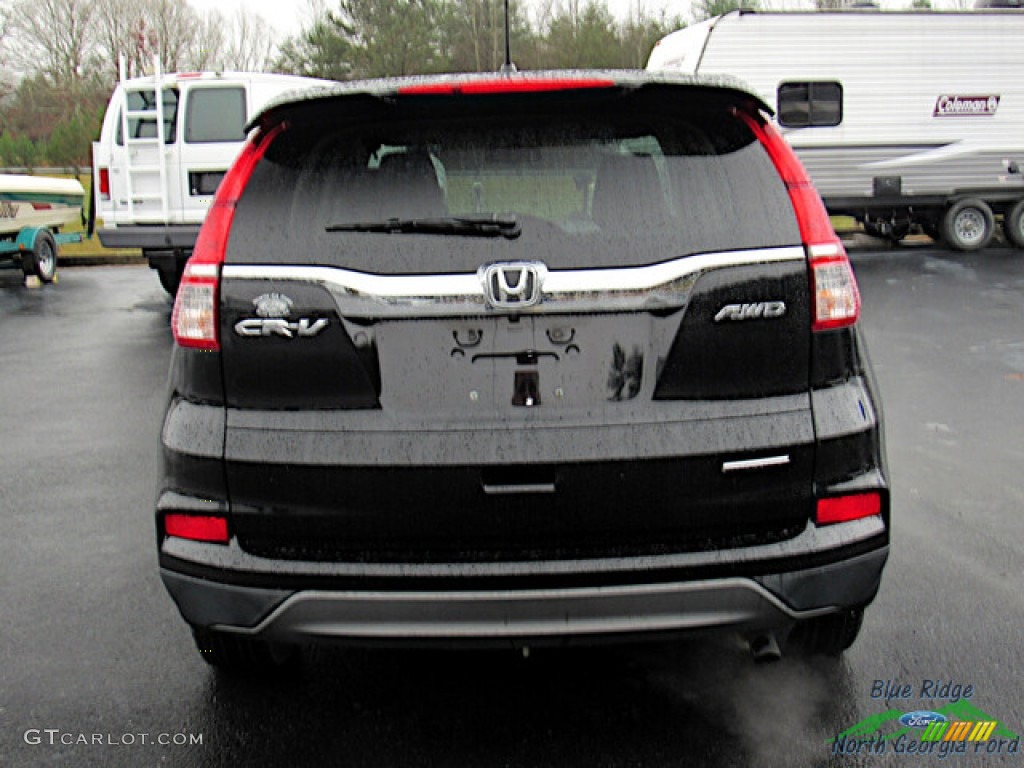 2016 CR-V SE AWD - Crystal Black Pearl / Black photo #4