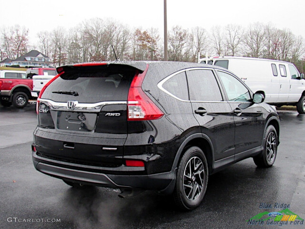 2016 CR-V SE AWD - Crystal Black Pearl / Black photo #5