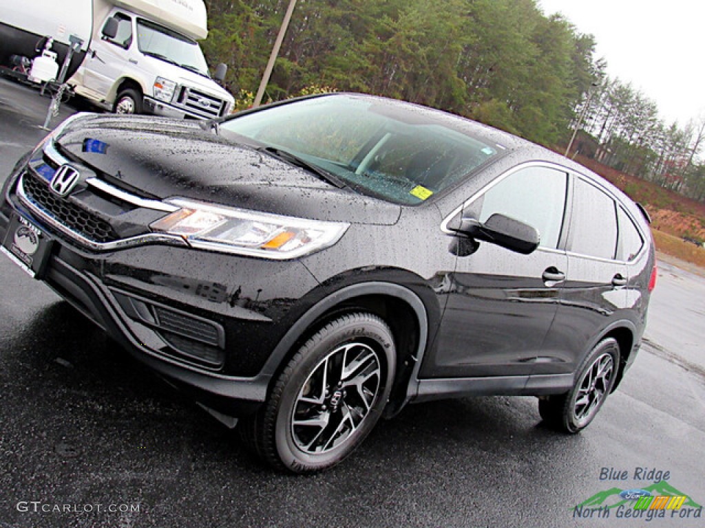 2016 CR-V SE AWD - Crystal Black Pearl / Black photo #23