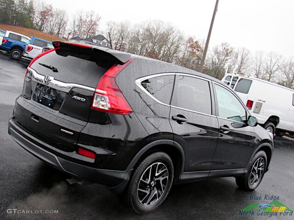 2016 CR-V SE AWD - Crystal Black Pearl / Black photo #25