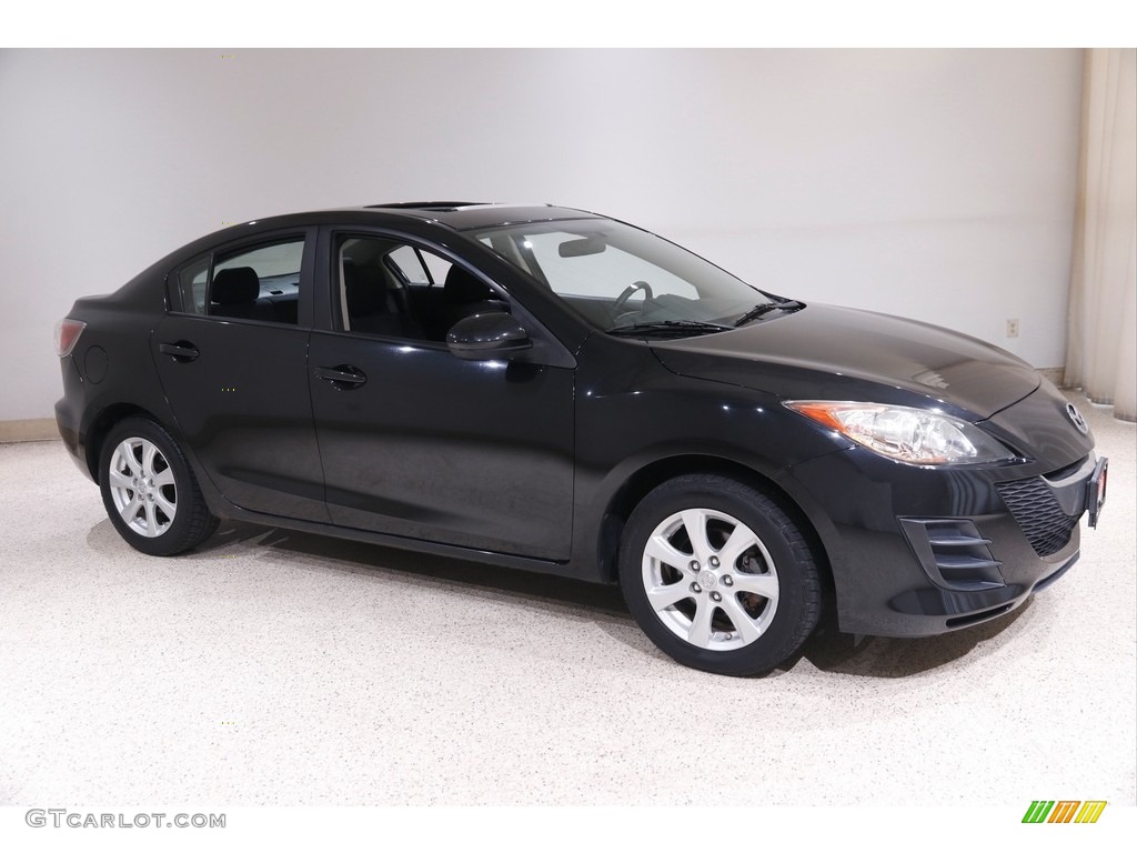 2010 MAZDA3 i Touring 4 Door - Black Mica / Black photo #1