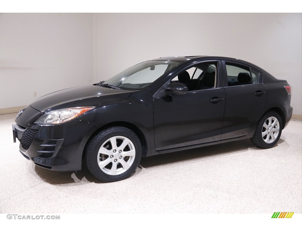 2010 MAZDA3 i Touring 4 Door - Black Mica / Black photo #3