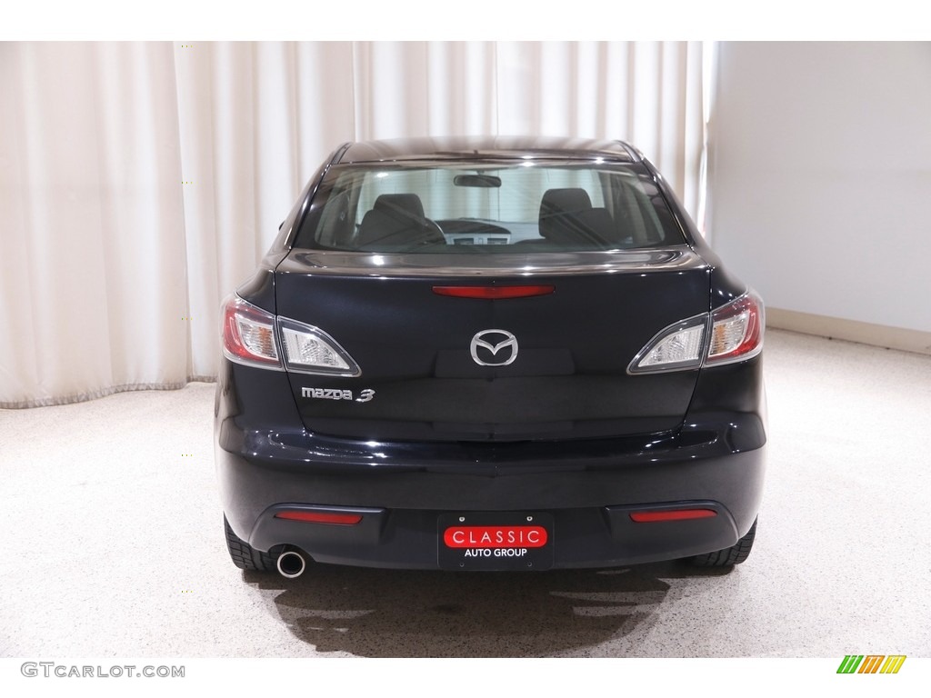 2010 MAZDA3 i Touring 4 Door - Black Mica / Black photo #18