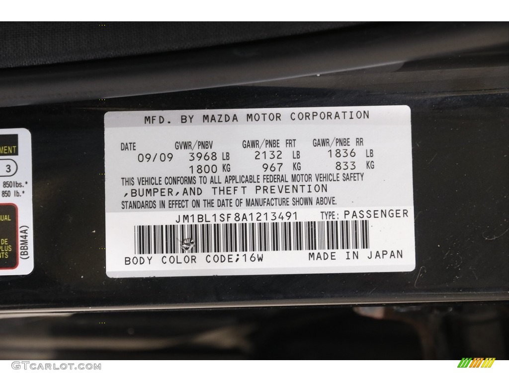 2010 MAZDA3 i Touring 4 Door - Black Mica / Black photo #21