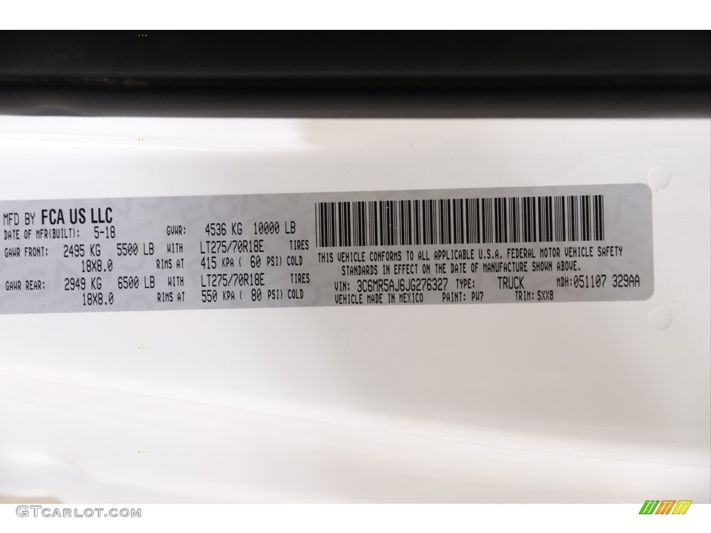 2018 Ram 2500 Tradesman Regular Cab 4x4 Color Code Photos