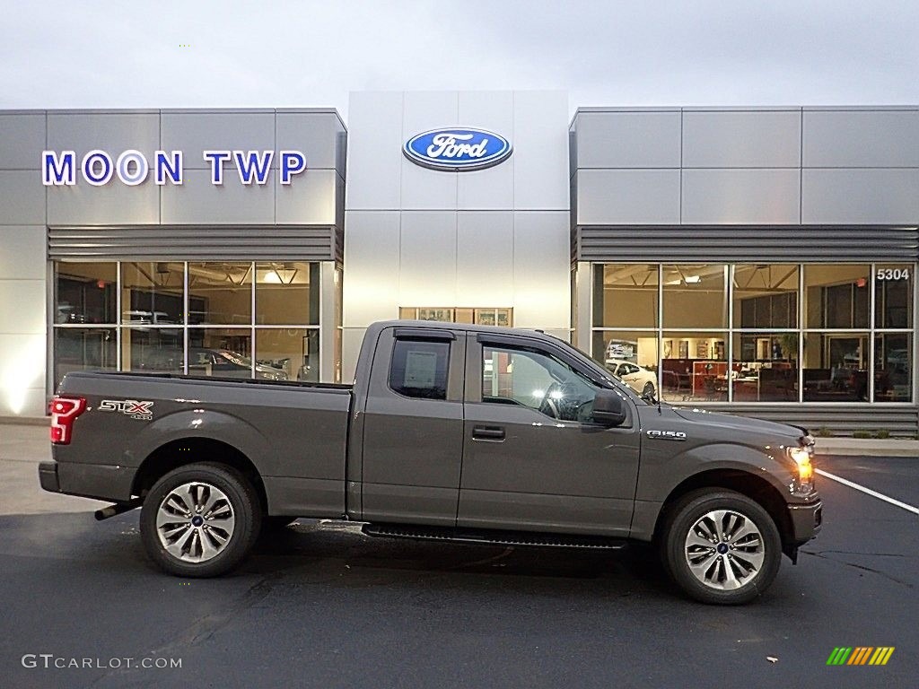 2018 F150 XL SuperCab 4x4 - Lead Foot / Earth Gray photo #1