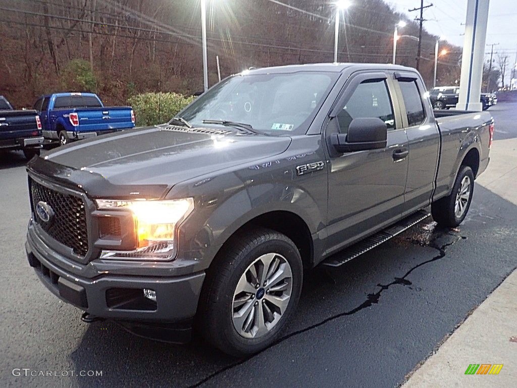 2018 F150 XL SuperCab 4x4 - Lead Foot / Earth Gray photo #6