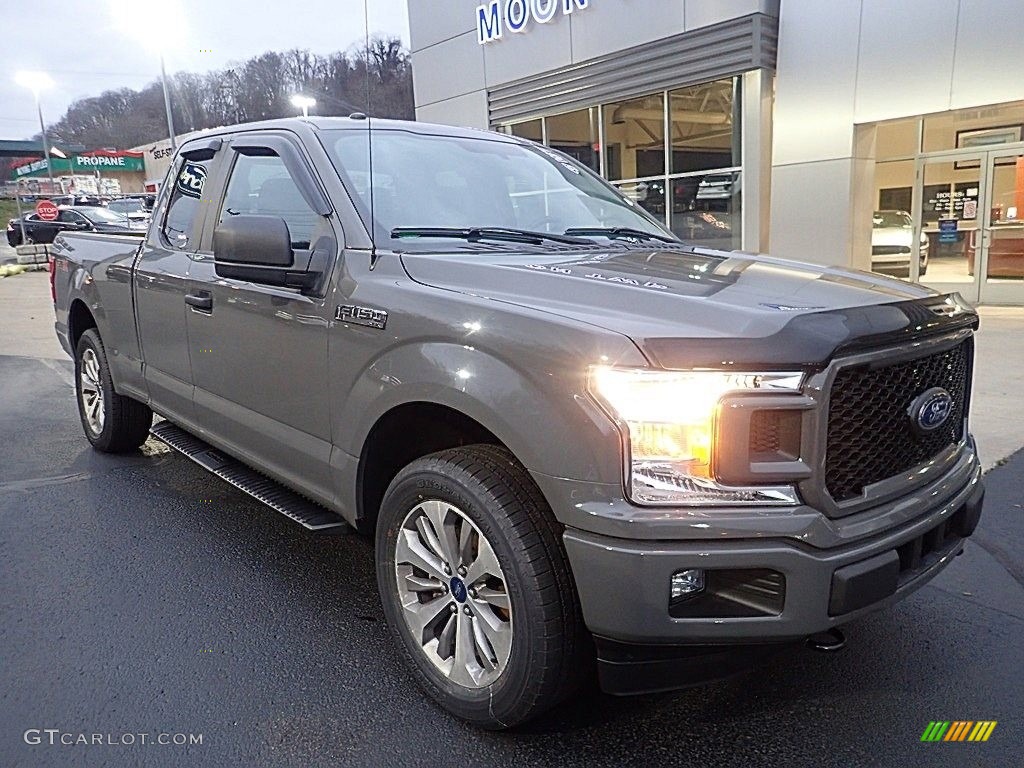 2018 F150 XL SuperCab 4x4 - Lead Foot / Earth Gray photo #8